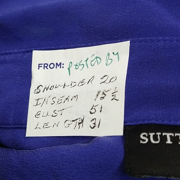 NWOT Sutton Studio 100% silk shirt - Picture 7 of 7